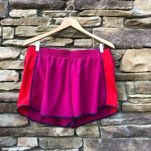 Nike Dry Fit Shorts | Pink, Purple & Red | XL